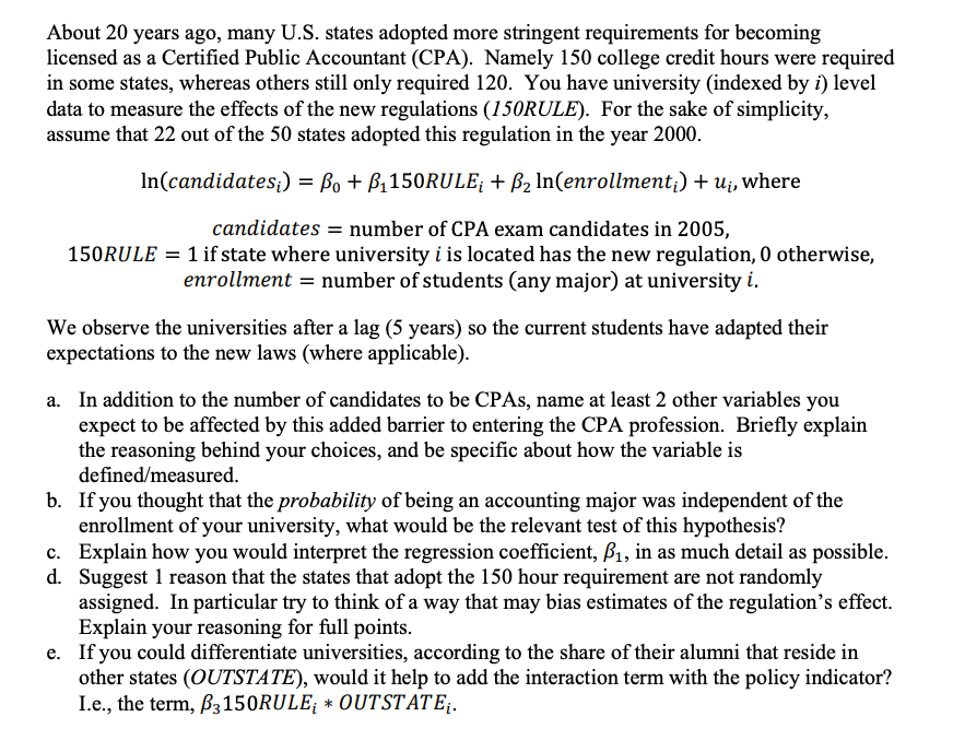 This is all the information I was given from my professor so.