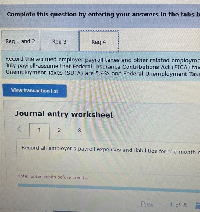 Union dues deducted, $1,000, and Salaries subject to unemployment taxes, $50,000. The