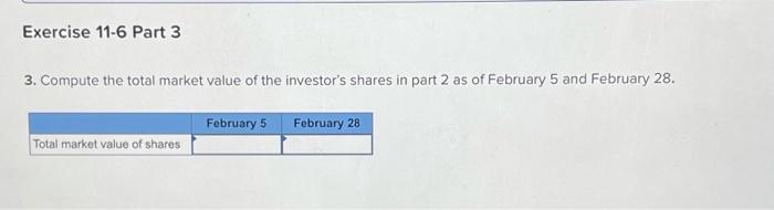 ALWAYS UPVOTE CORRECT ANSWERS* Exercise 11-6 Stock dividends and per share book
