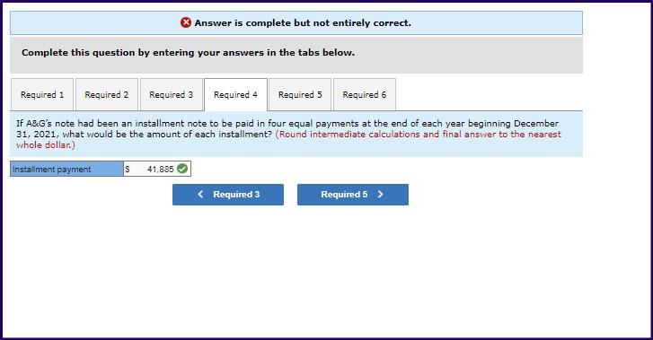 and ready for use on January 1, 2021. A&G paid for the