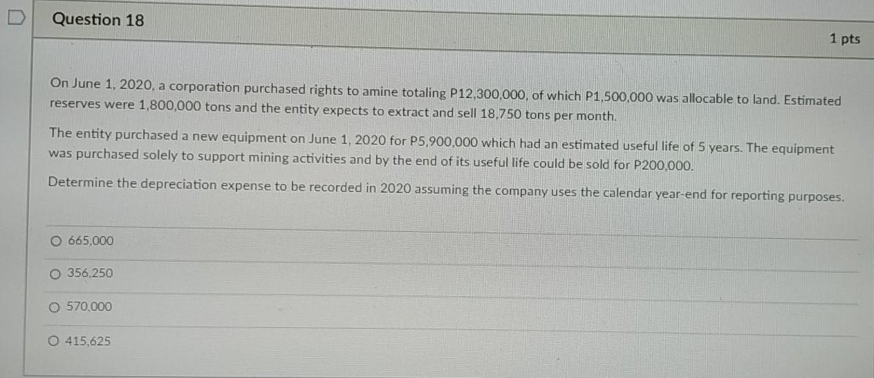 q18. pls provide Complete solution. thankyou so much. Question 18 1