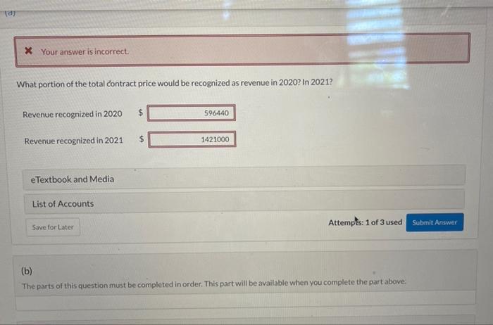 percentage-of-completion method of accounting In 2020 , Cullumber began work under contract