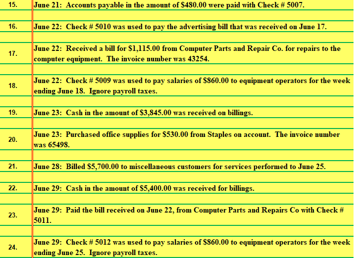 1: Hudson Bloom invested $139,920.00 cash and computer equipment with a fair