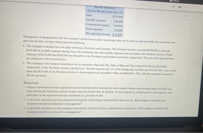 with the company's performance and is wondering what can be done to