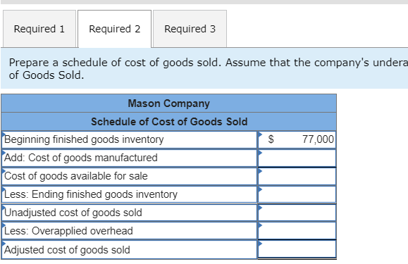 taken from the accounting records of Mason Company: Sales $ 652,000 Direct