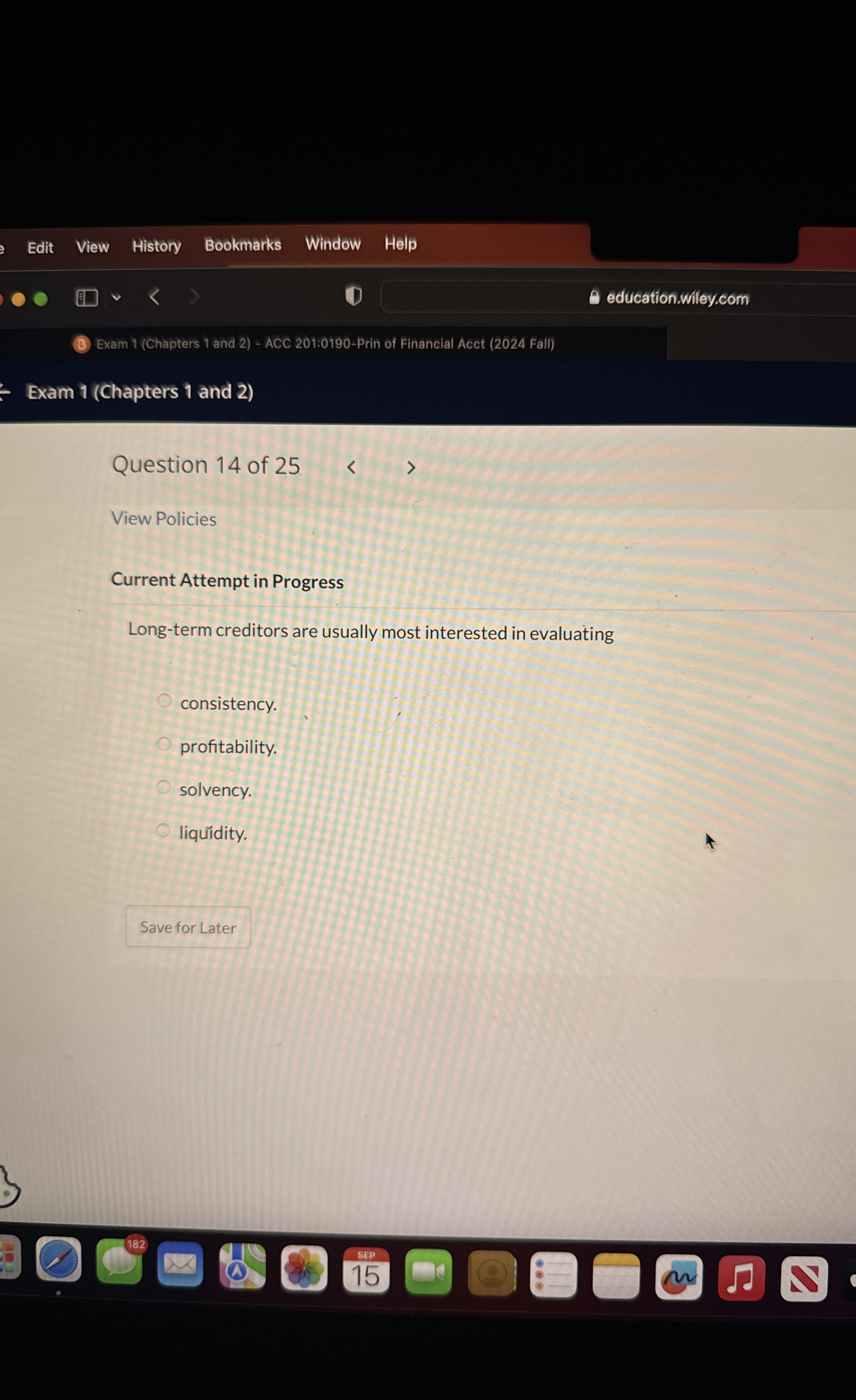  Current Attempt in Progress Long-term creditors are usually most interested in