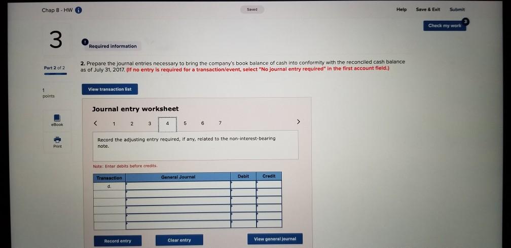 to reconcile Branch Company's book balance of cash with its bank statement