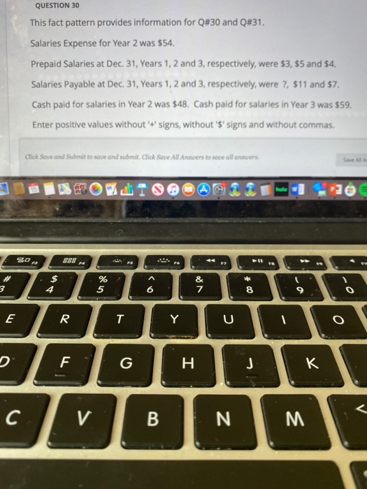  30 QUESTION 30 This fact pattern provides information for Q#30 and