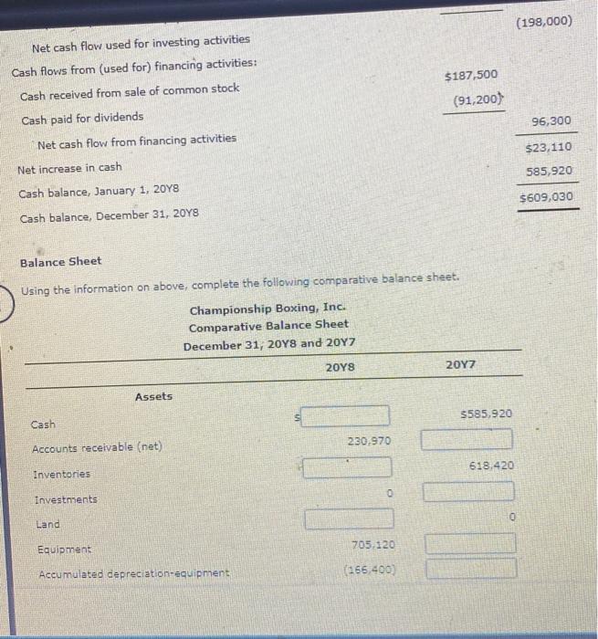 financial statements are being red, but couter mailin f the company w