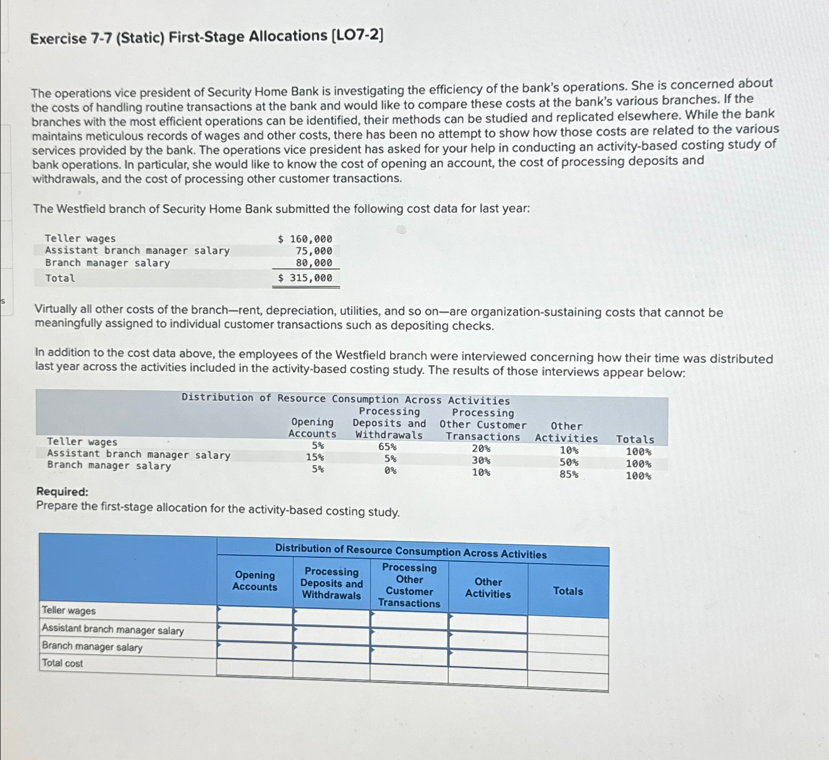  Exercise 7-5(Static) Product and Customer Profitability Analysis [LO7-4, LO7-5] Thermal Rising,