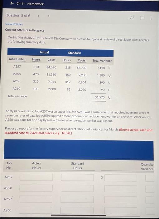 please post full answer only + Ch 11 - Homework Question 3