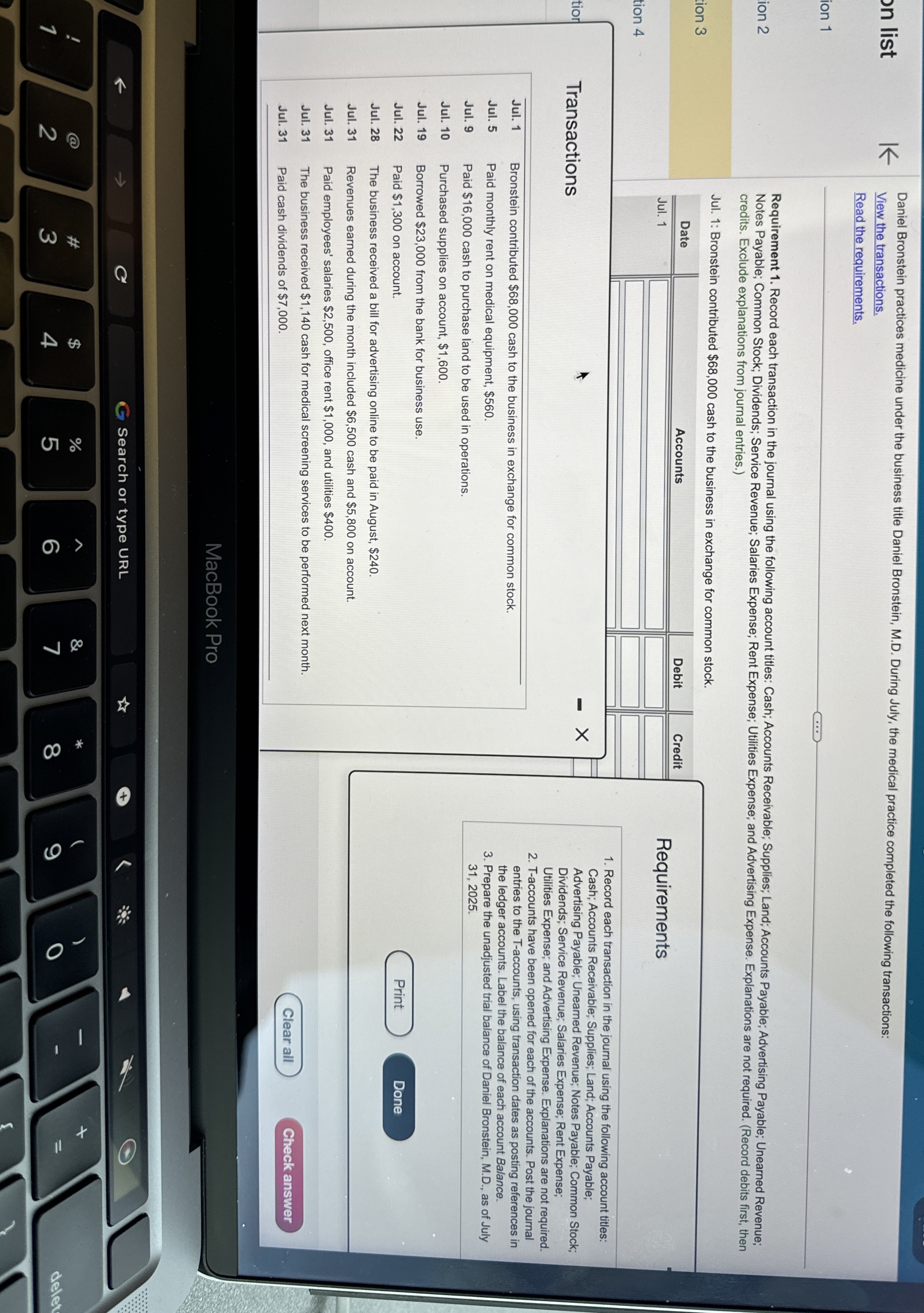  Daniel Bronstein practices medicine under the business title Daniel Bronstein, M.D.