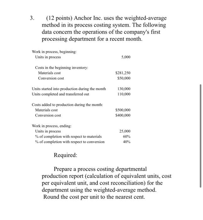  Can someone help me with this please ? 3. (12 points)