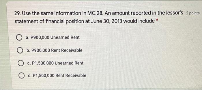 2 hours please give me a correct answer 2 points 28. On