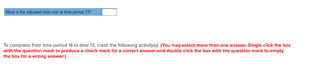 project are as shown in the table. Determine the total direct, indirect,