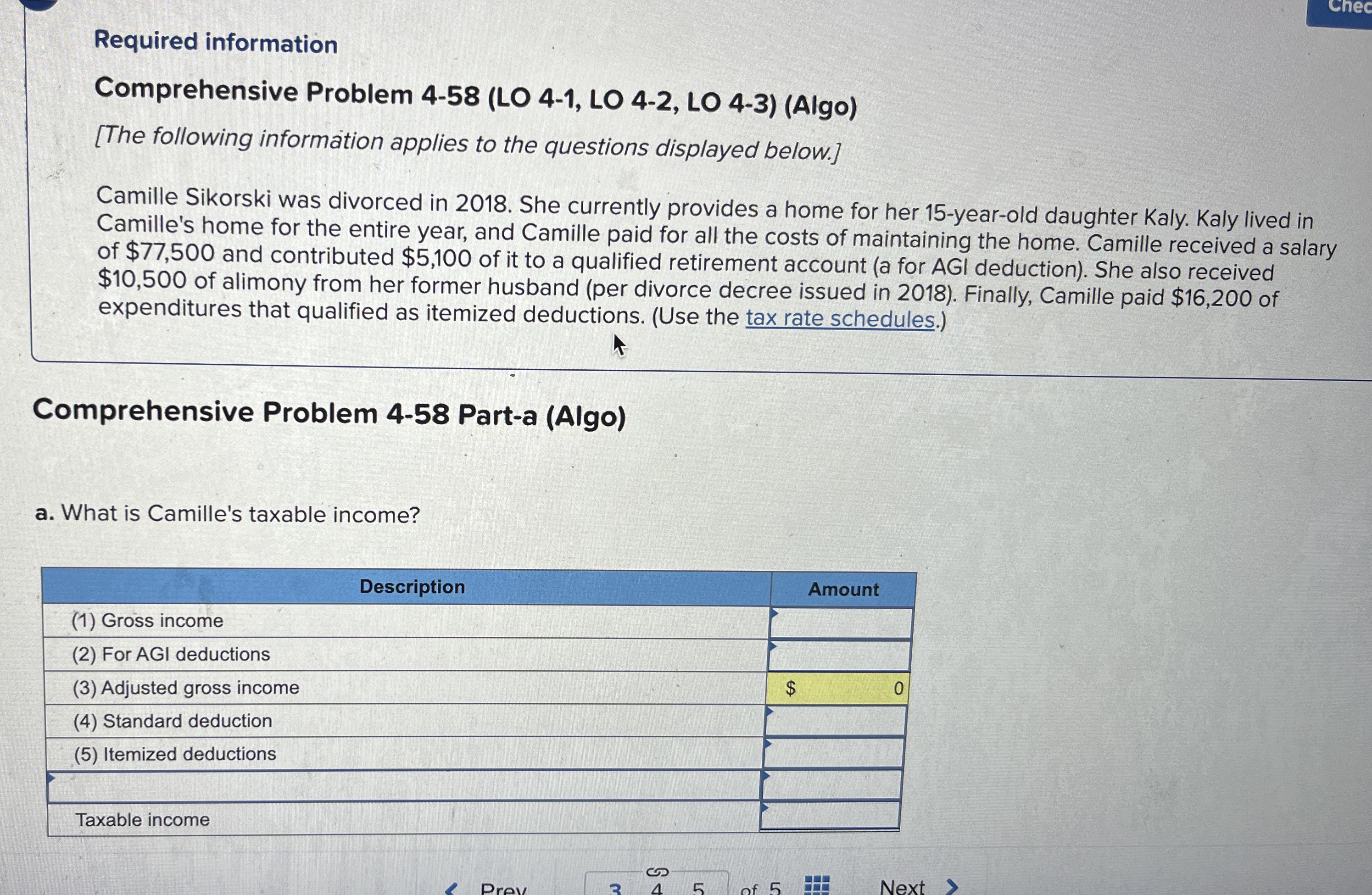  Required information Comprehensive Problem 4-58(LO 4-1, LO 4-2, LO 4-3)(Algo) [The