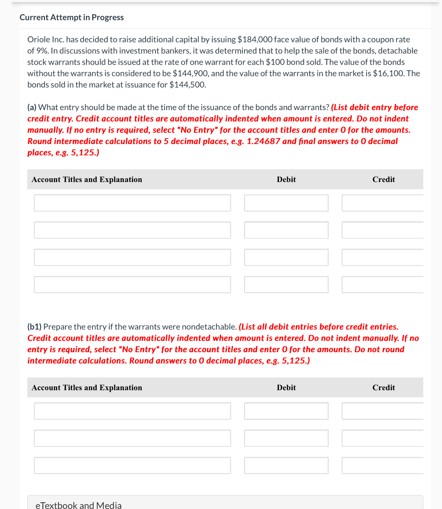  Current Attempt in Progress Oriole Inc. has decided to raise additional