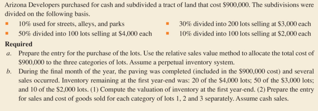 Management of Tarry Company takes the position that under the lower-of-cost-or-market rule,