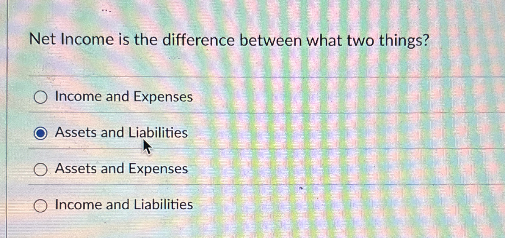  Net Income is the difference between what two things? Income and