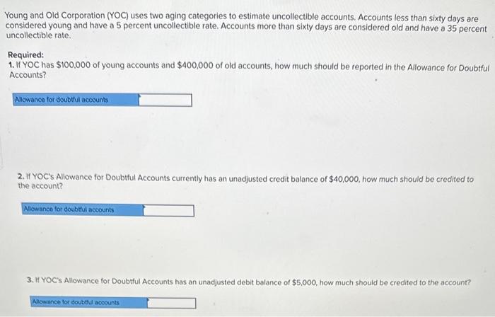  Please do this ASAP! I will upvote. Young and Old Corporation