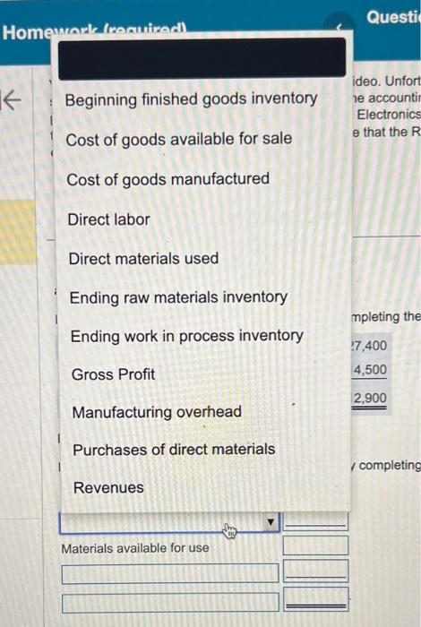 of video. Unfortunately. Valuo Eloctronics suffered sericus fire damage at its home