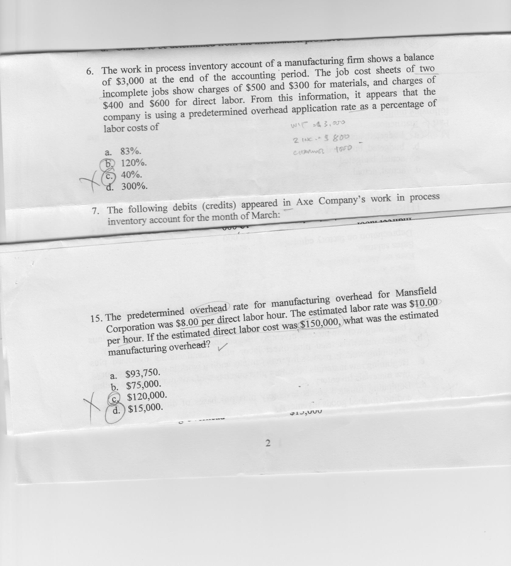 please show solution thanks. The work in process inventory account of a