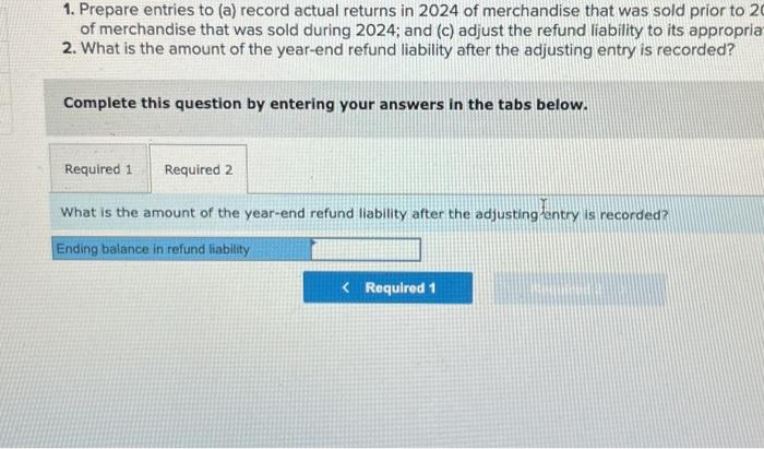 liability after the adjusting entry is recorded? Complete this question by entering