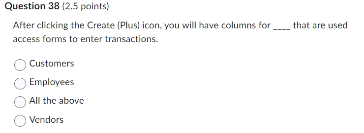 After clicking the Create (Plus) icon, you will have columns for