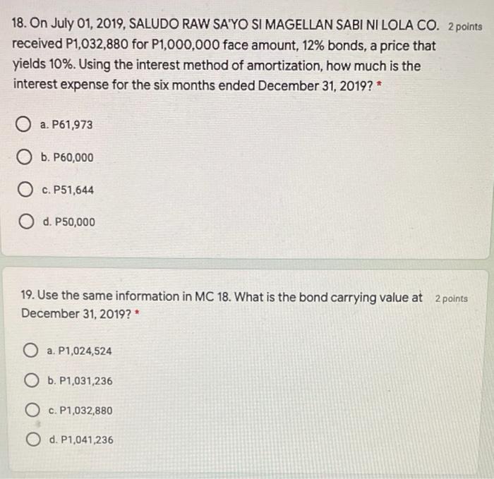 18-19 Help me to answer this in 1 and a half -