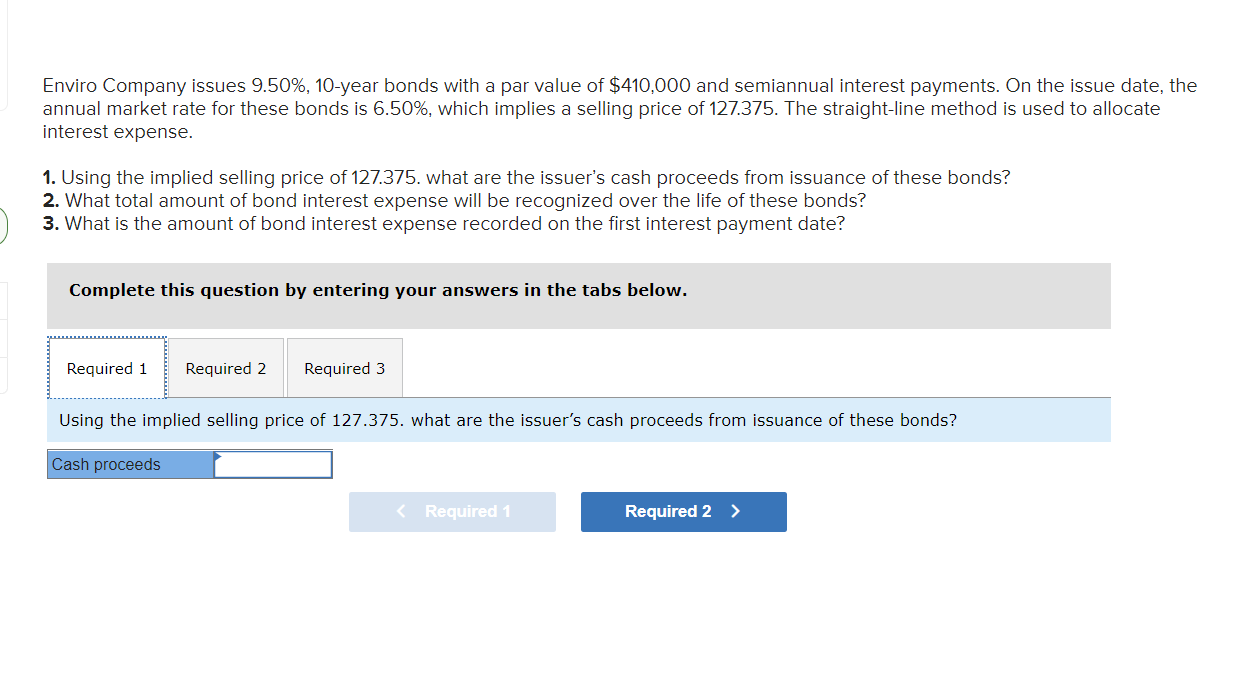  help asap, my answer does not looks right Enviro Company issues