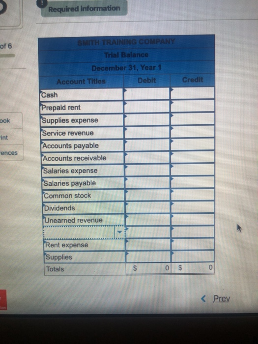 the debit or credit section and in the empty account title I
