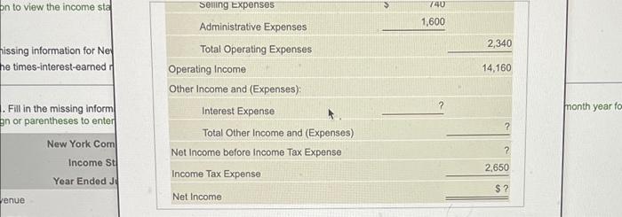 for New York Communications follows. Assume New York Communications signed a three-month,