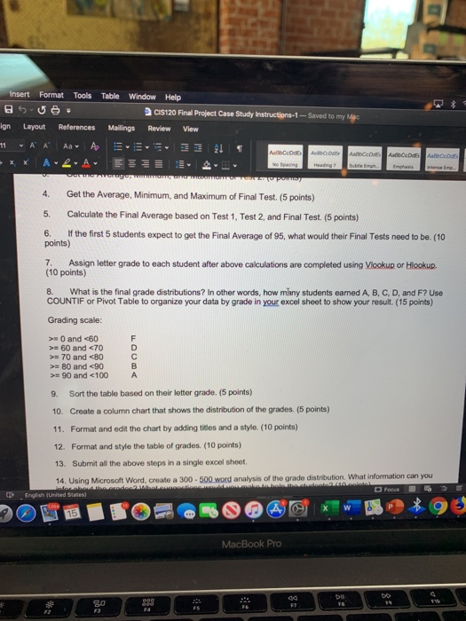  just need help with question #5 Insert Format Tools Table Window