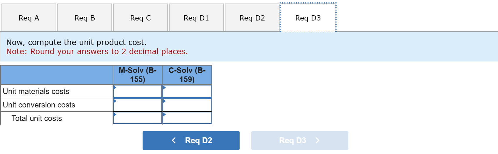 of M-Solv and C-Solv for July using the current system (job costing)