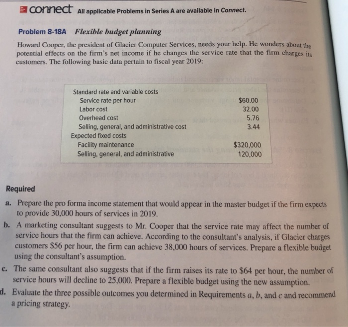  Must use excel to solve it. Thanks aconneCt All applicable Problems