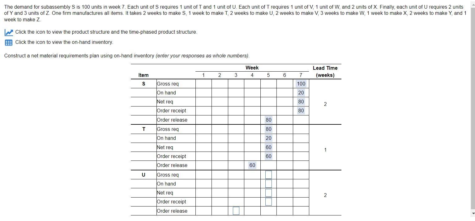 If you could fill in the table until Z it would be
