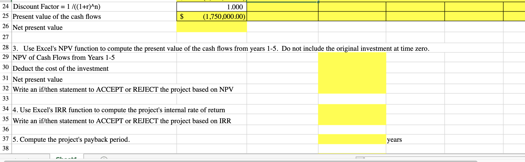 the numbers that are in the cells! Thank you!! (NOTE: the G