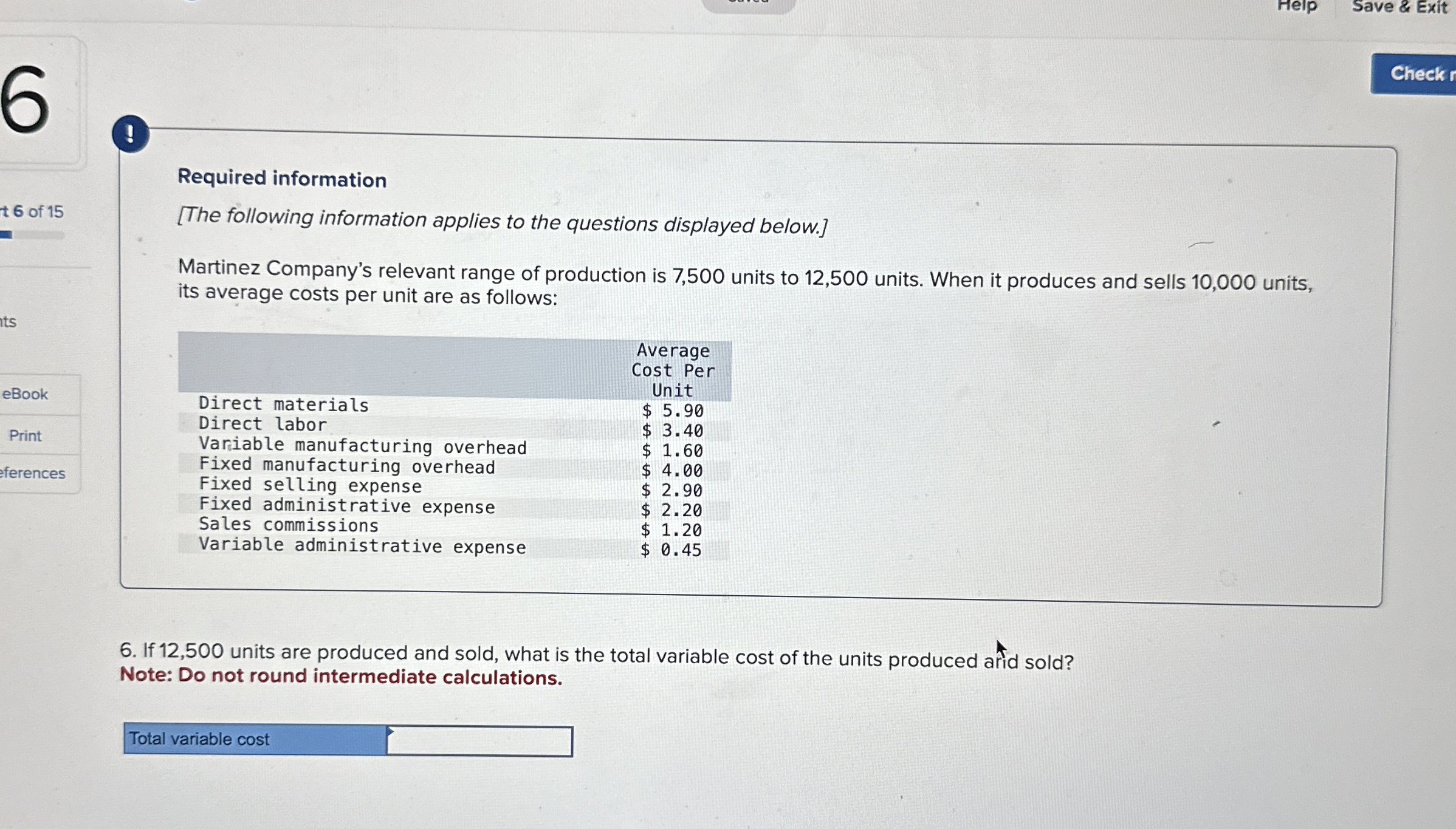  Help Save & Exit 1 Required information [The following information applies