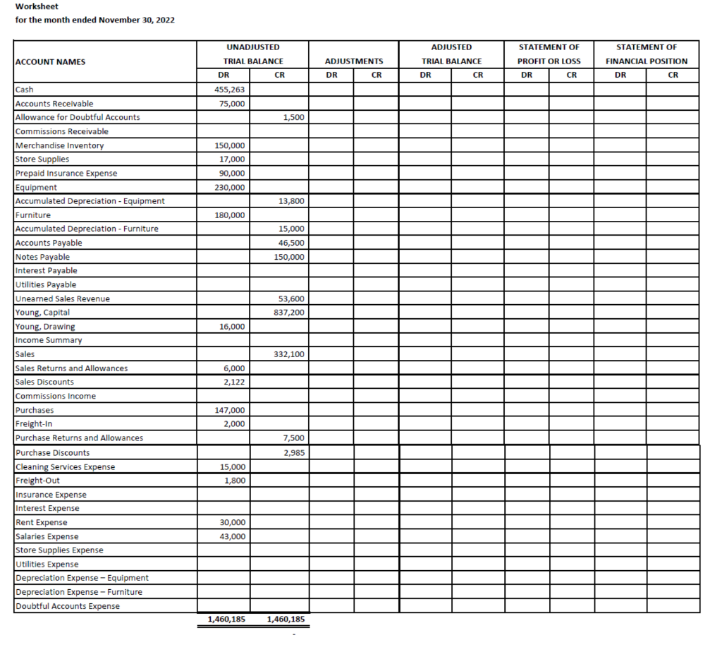 and its notes. An Excel spreadsheet is provided for you with the