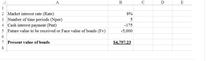 PPLEASE! use the PV function in EXCEL, because there is a decimals
