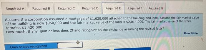 the corporation had the following fair market values and adjusted tax bases:
