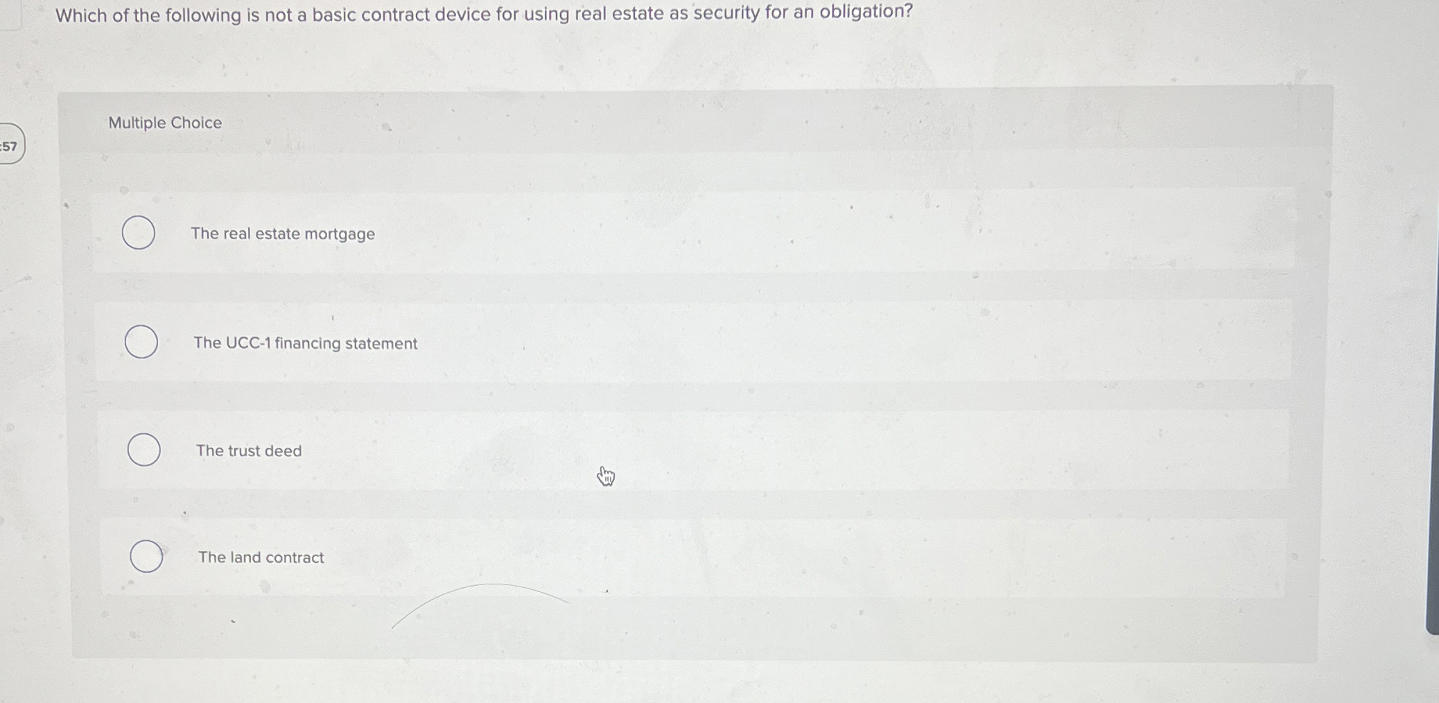  Which of the following is not a basic contract device for