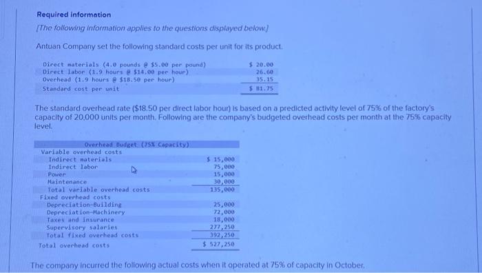  2. Compute the diroct imsterials variance, including its pitce and quantity