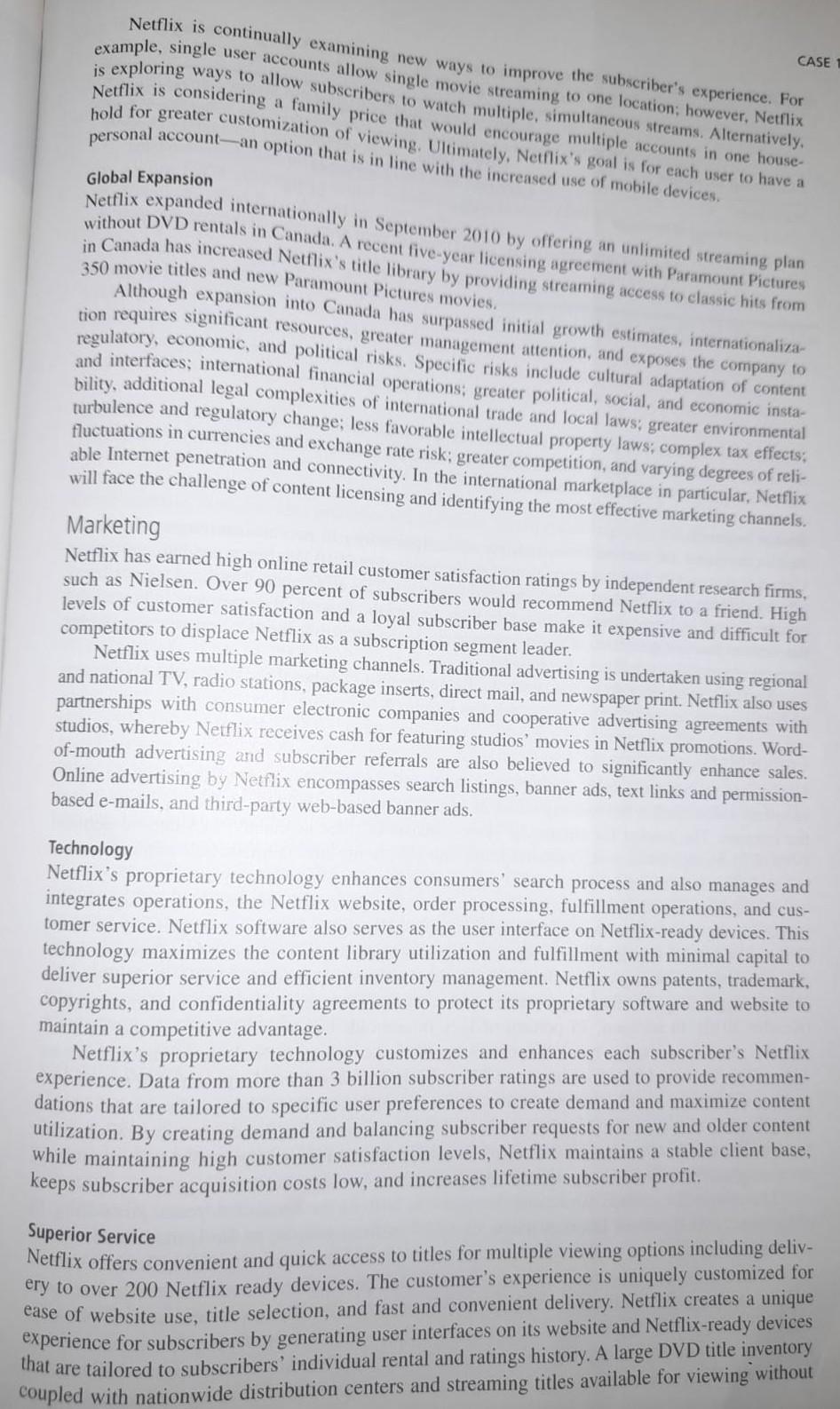 Baldwin-Wallace College NFLX http://www.netflix.com It is mid-2011 and Netflix is preparing to