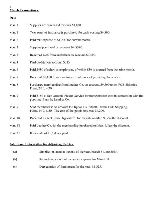 Records Package. On page 2 note the format of the Financial Statements
