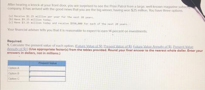answer question 1,2 After hearing a knock at your front door, you
