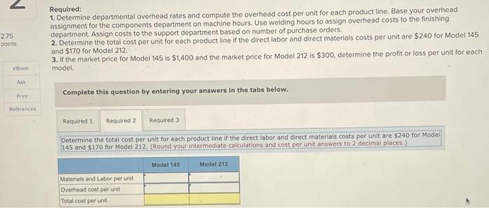 direct labor hours. 2. In January of this year, the Deluxe model
