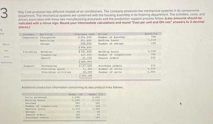 labor hours. Assign overhead costs to each model using the single plantwide