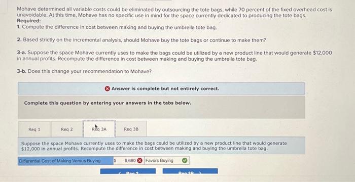 the fixed overhead cost is unavoidable. At this time, Mohave has no