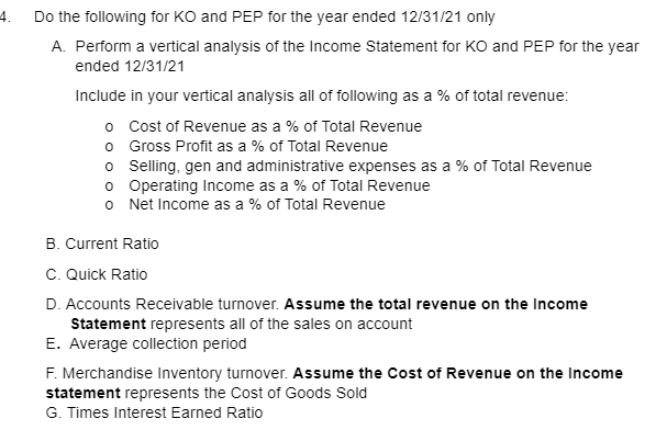 PLEASE USE PROVIDED FORMAT: KO: PEP: REQUIRED FORMAT: Do the following for